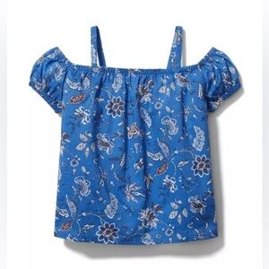Janie and Jack Blue Floral Top